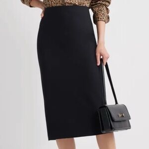 Nordstrom Classic Black Pencil Skirt